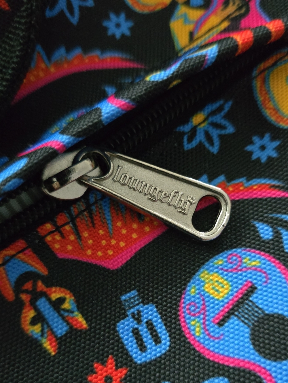 Loungefly Disney Pixar "Coco" Dia de Los Muertos Mini Backpack Nylon/Canvas Rare - Picture 3 of 12